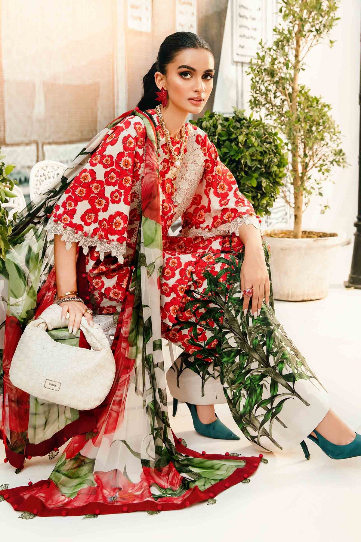 Maria B | M Prints Summer 25 | MPT-2606-B -  Maria B Ladies Clothes - Original Designer Dress - House of Maryam