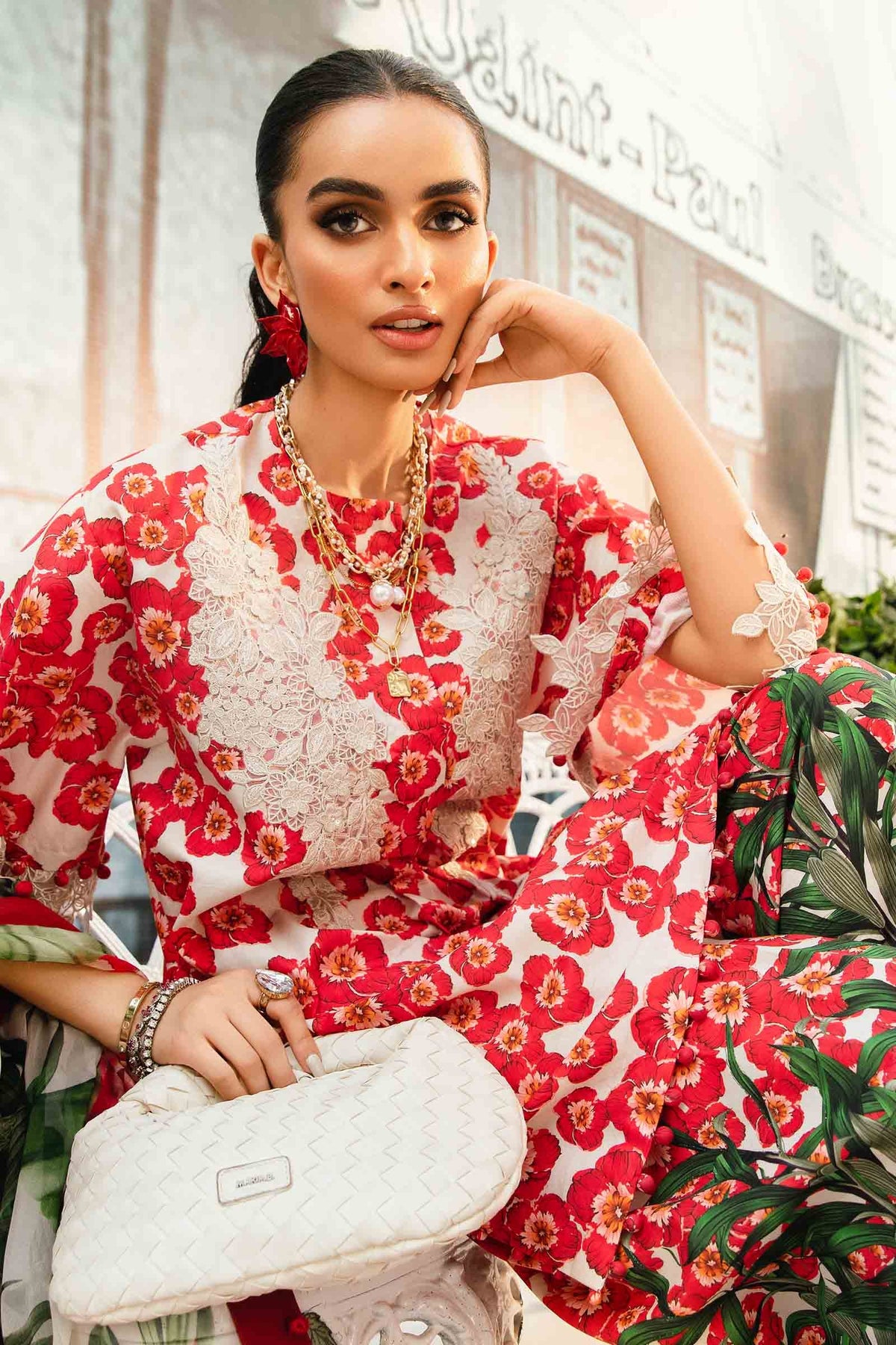 Maria B | M Prints Summer 25 | MPT-2606-B -  Maria B Ladies Clothes - Original Designer Dress - House of Maryam
