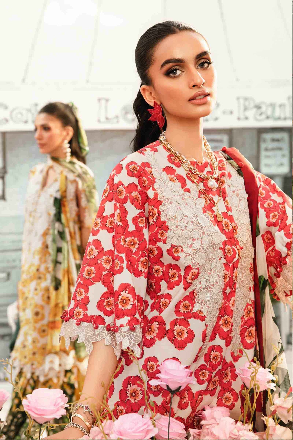 Maria B | M Prints Summer 25 | MPT-2606-B -  Maria B Ladies Clothes - Original Designer Dress - House of Maryam