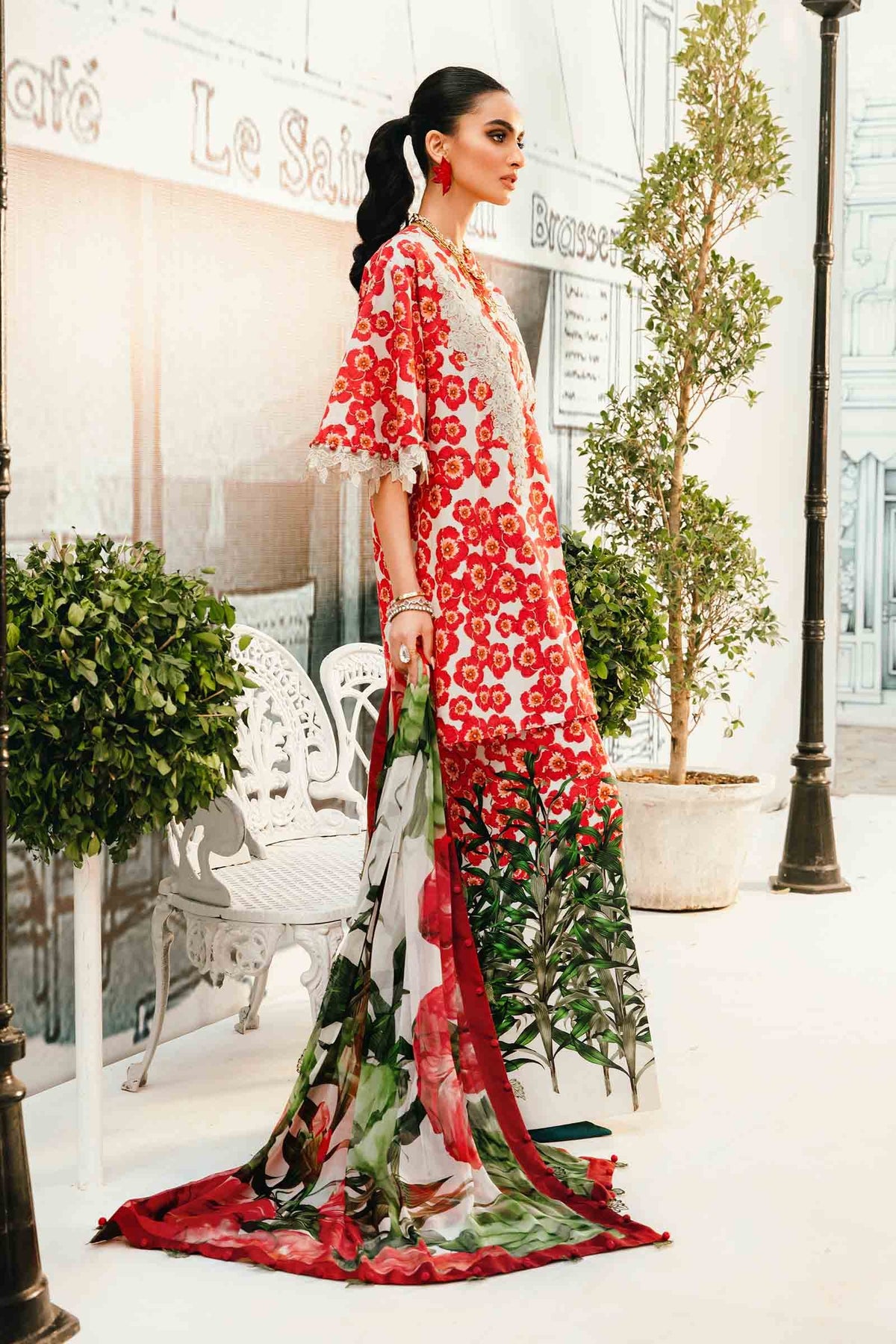 Maria B | M Prints Summer 25 | MPT-2606-B -  Maria B Ladies Clothes - Original Designer Dress - House of Maryam