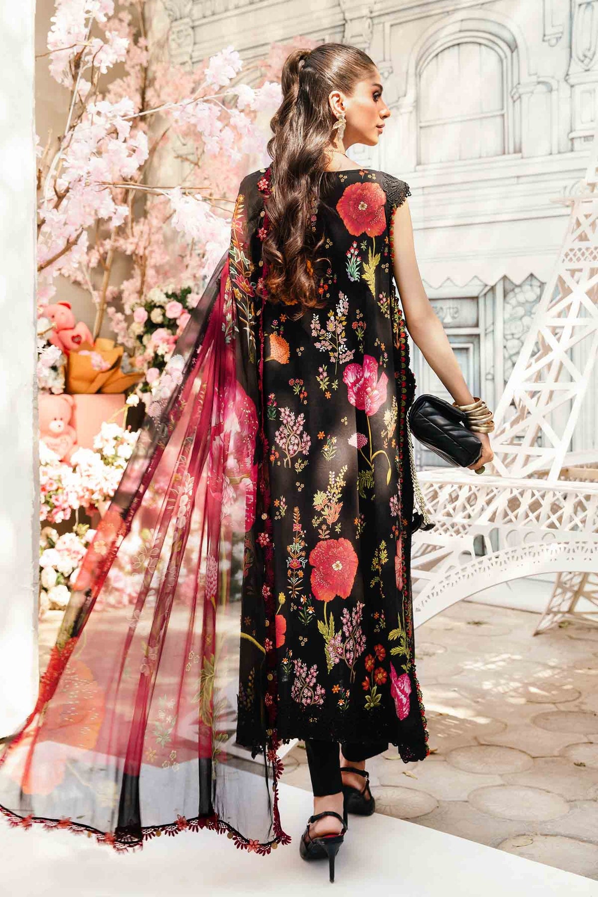 Maria B | M Prints Summer 25 | MPT-2607-B -  Maria B Ladies Clothes - Original Designer Dress - House of Maryam