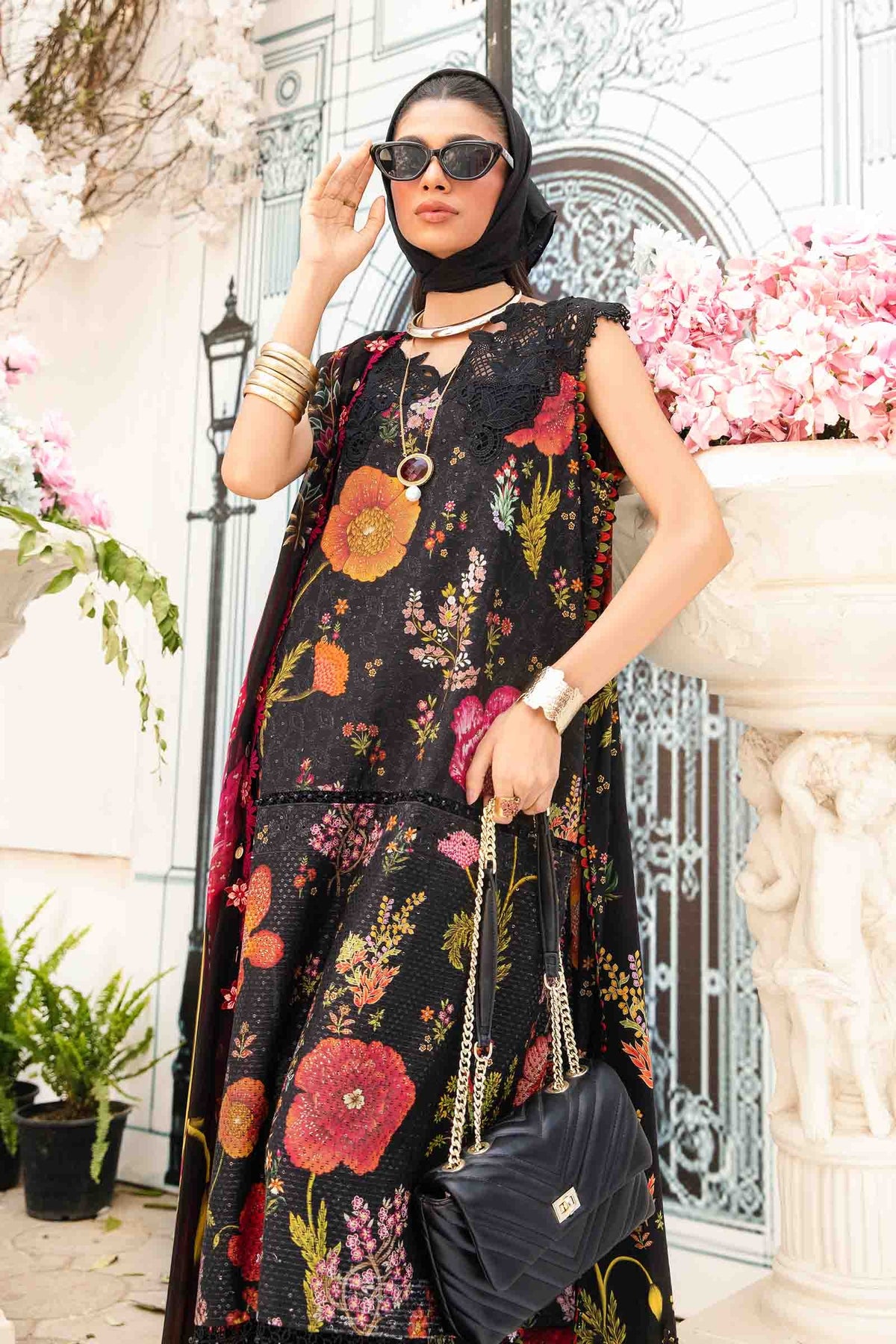 Maria B | M Prints Summer 25 | MPT-2607-B -  Maria B Ladies Clothes - Original Designer Dress - House of Maryam