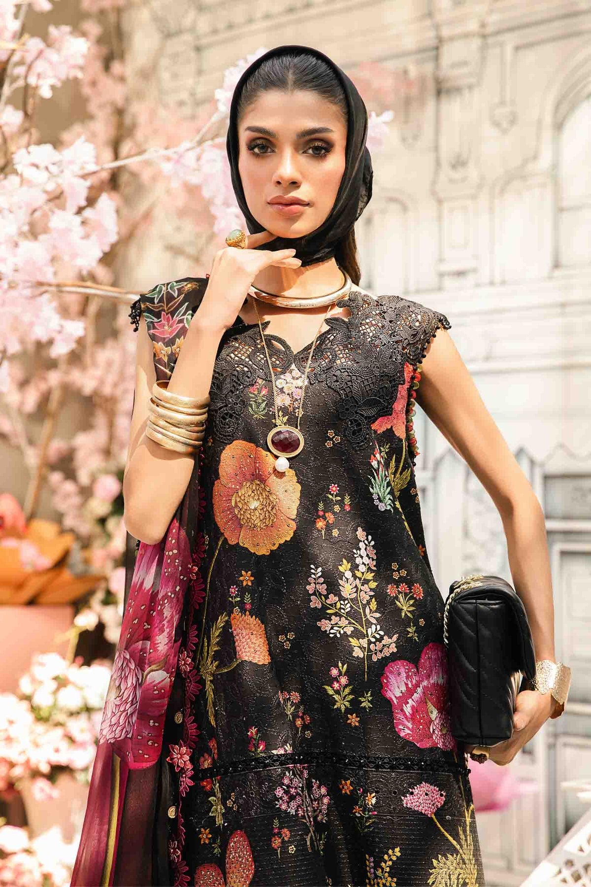 Maria B | M Prints Summer 25 | MPT-2607-B -  Maria B Ladies Clothes - Original Designer Dress - House of Maryam