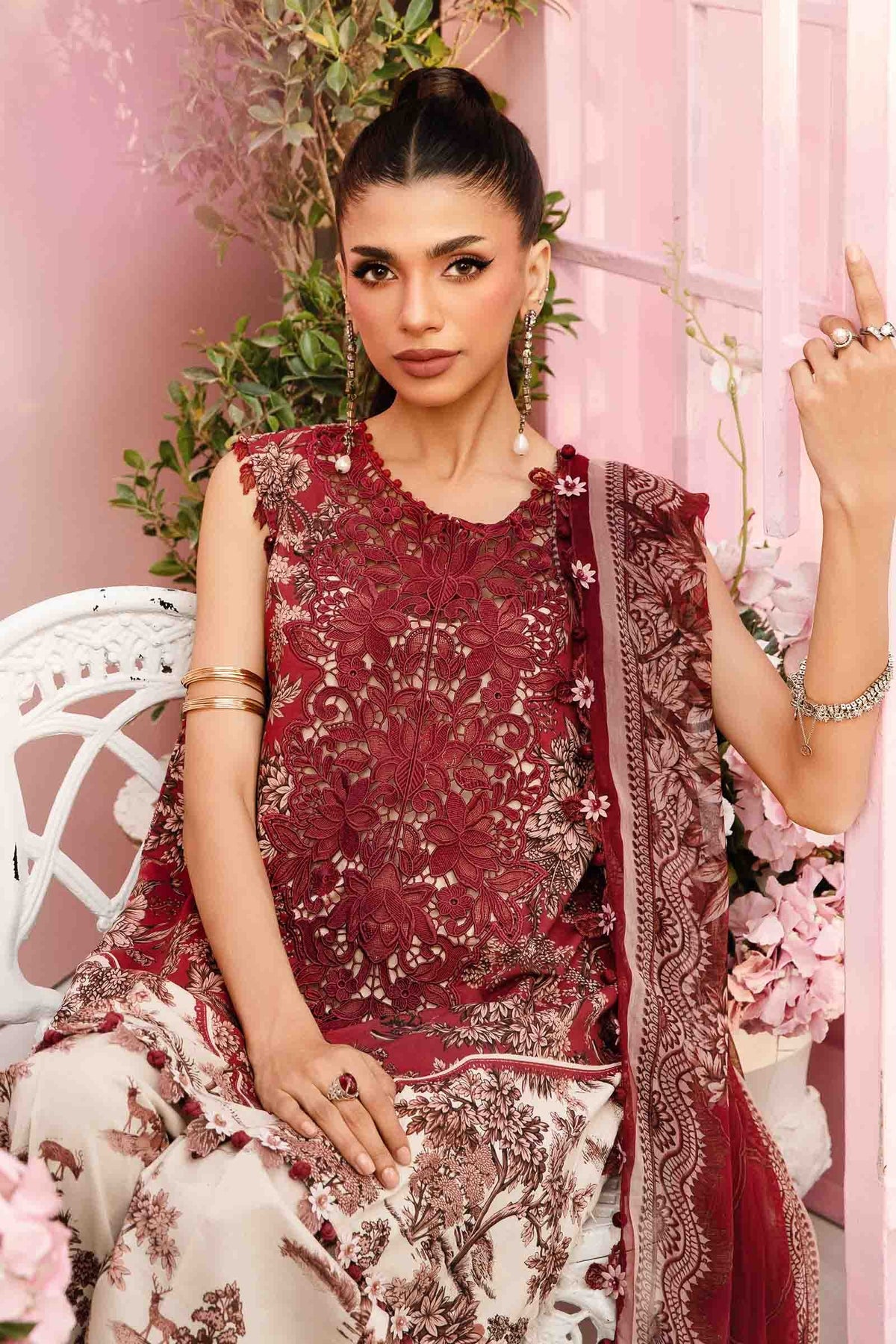 Maria B | M Prints Summer 25 | MPT-2608-A -  Maria B Ladies Clothes - Original Designer Dress - House of Maryam