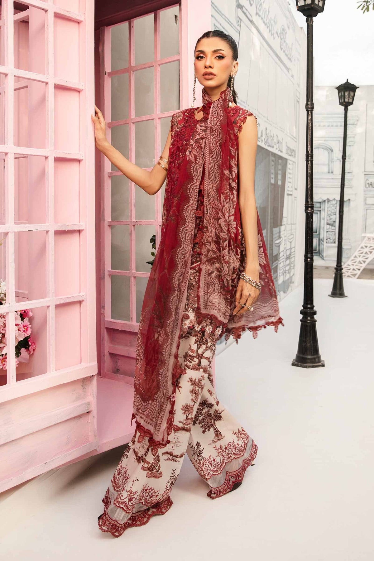 Maria B | M Prints Summer 25 | MPT-2608-A -  Maria B Ladies Clothes - Original Designer Dress - House of Maryam