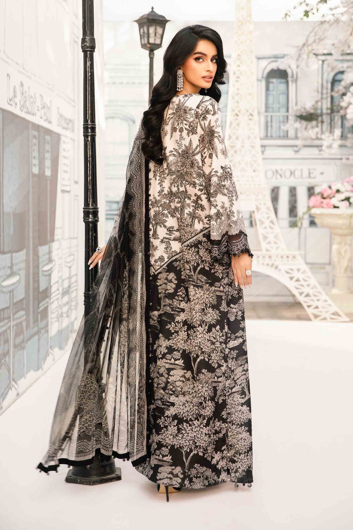 Maria B | M Prints Summer 25 | MPT-2608-B -  Maria B Ladies Clothes - Original Designer Dress - House of Maryam