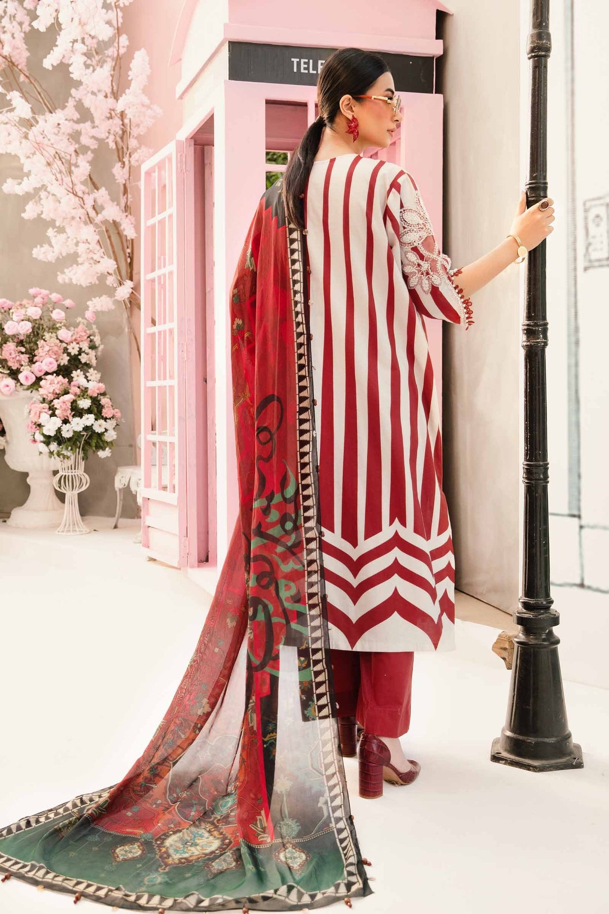 Maria B | M Prints Summer 25 | MPT-2609-A -  Maria B Ladies Clothes - Original Designer Dress - House of Maryam