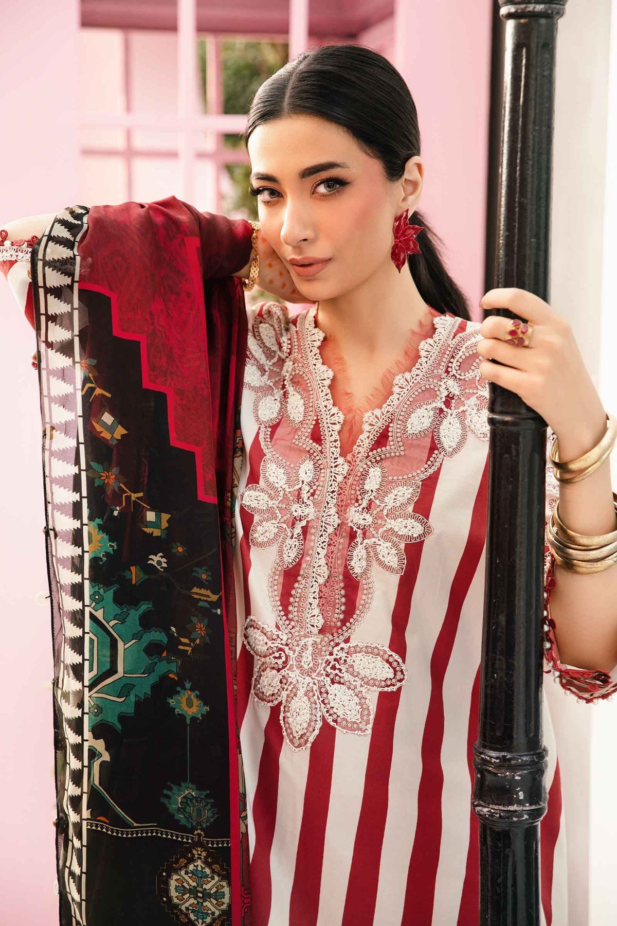 Maria B | M Prints Summer 25 | MPT-2609-A -  Maria B Ladies Clothes - Original Designer Dress - House of Maryam