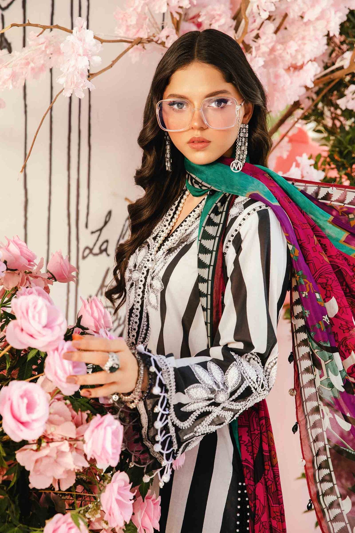 Maria B | M Prints Summer 25 | MPT-2609-B -  Maria B Ladies Clothes - Original Designer Dress - House of Maryam