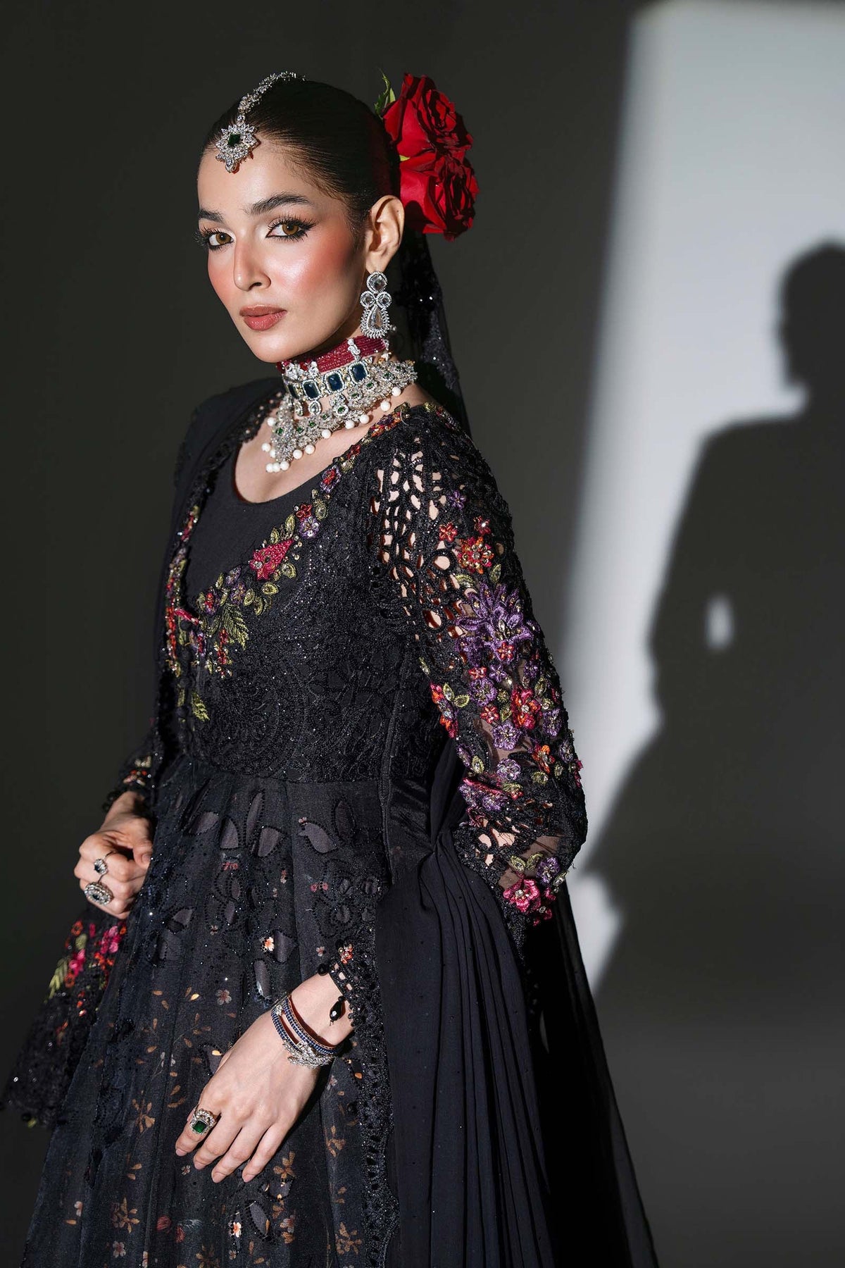 Maria B | Mbroidered Wedding Formals 26 | BD-3101-Obsidian Garden, image 6
