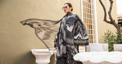 Maria B | M Prints Fall Edit 24 | MPT-2310-A -  Maria B Luxury - Original Designer Dress - House of Maryam