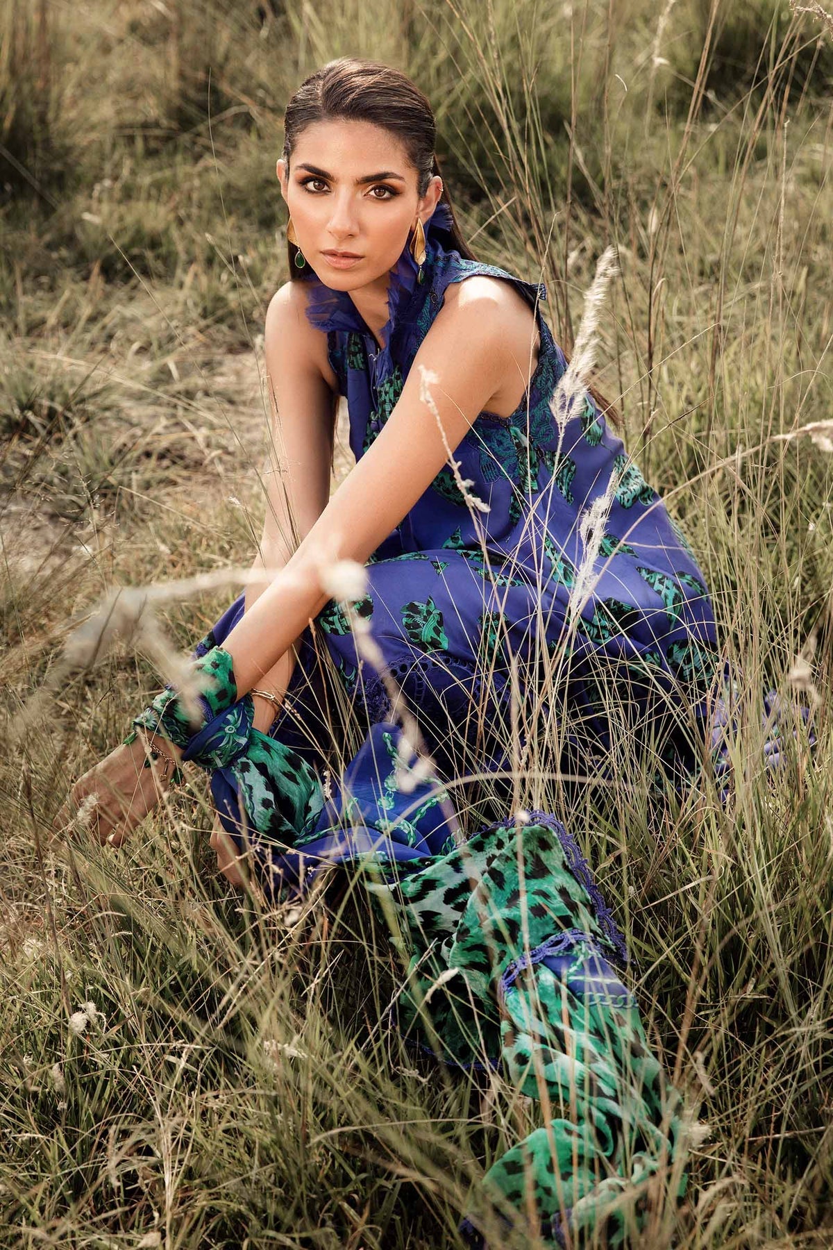 Maria B | M Prints Winter 24 | MPT-2410-A -  Maria B Ladies Clothes - Original Designer Dress - House of Maryam