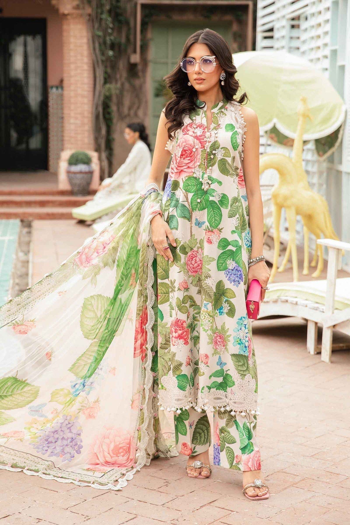 Maria.B | M Print Eid Edit | MPT-2210-A -  Maria B Luxury - Original Designer Dress - House of Maryam
