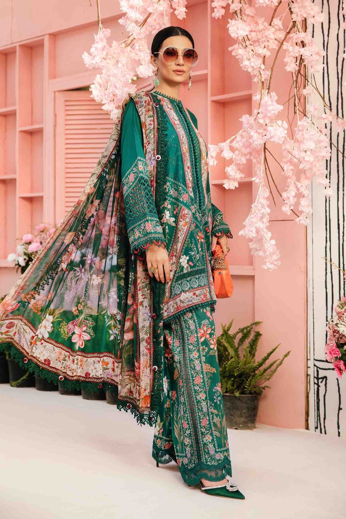 Maria B | M Prints Summer 25 | MPT-2610-A -  Maria B Ladies Clothes - Original Designer Dress - House of Maryam
