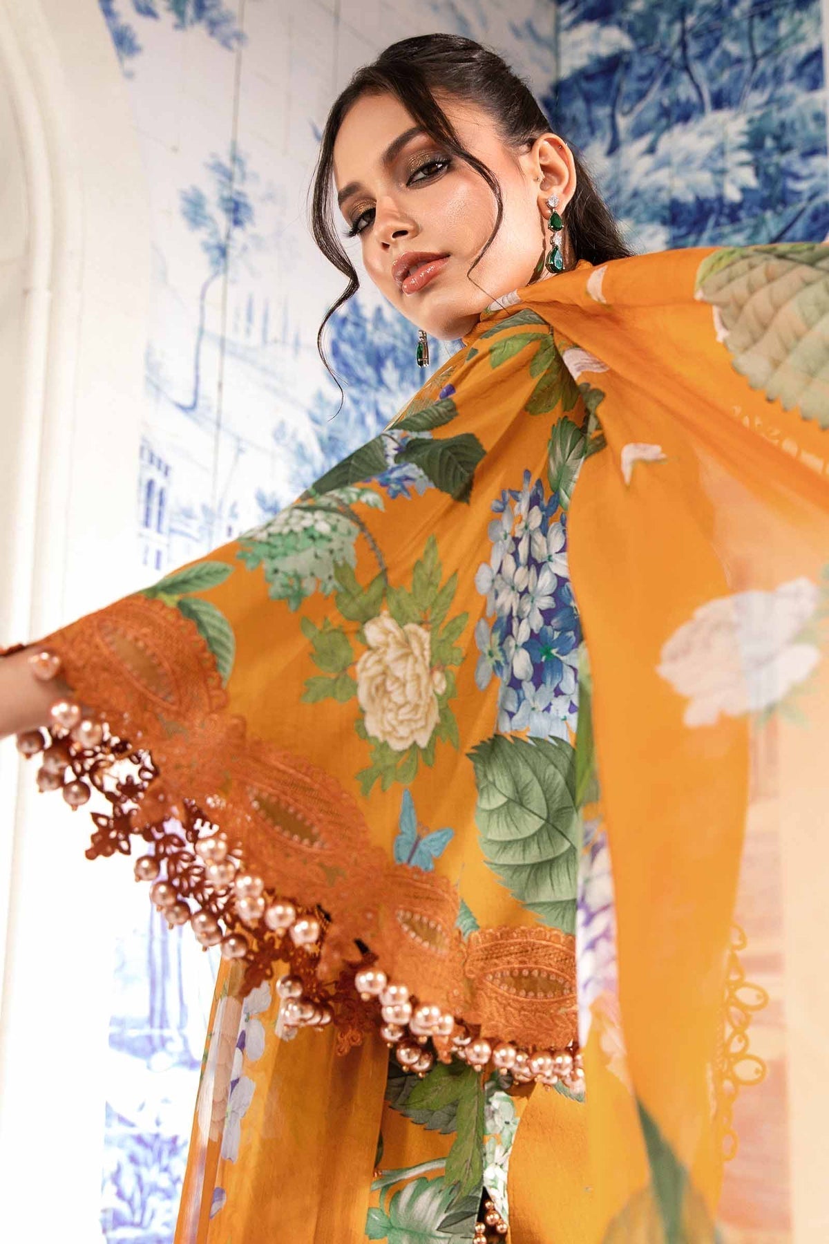 Maria.B | M Print Eid Edit | MPT-2210-B -  Maria B Luxury - Original Designer Dress - House of Maryam