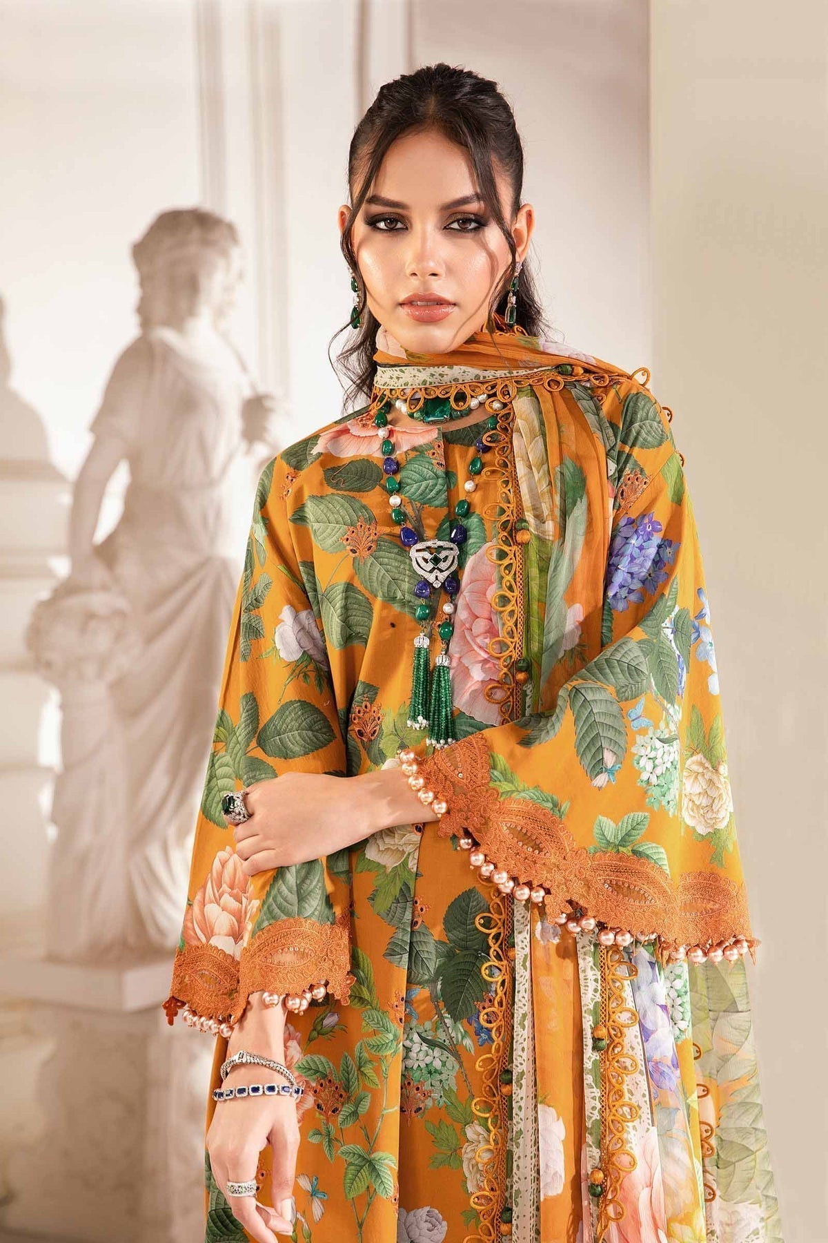 Maria.B | M Print Eid Edit | MPT-2210-B by Designer Maria B - House of Maryam - Pakistani Designer Ethnic Wear in {{ shop.shopifyCountryName }}