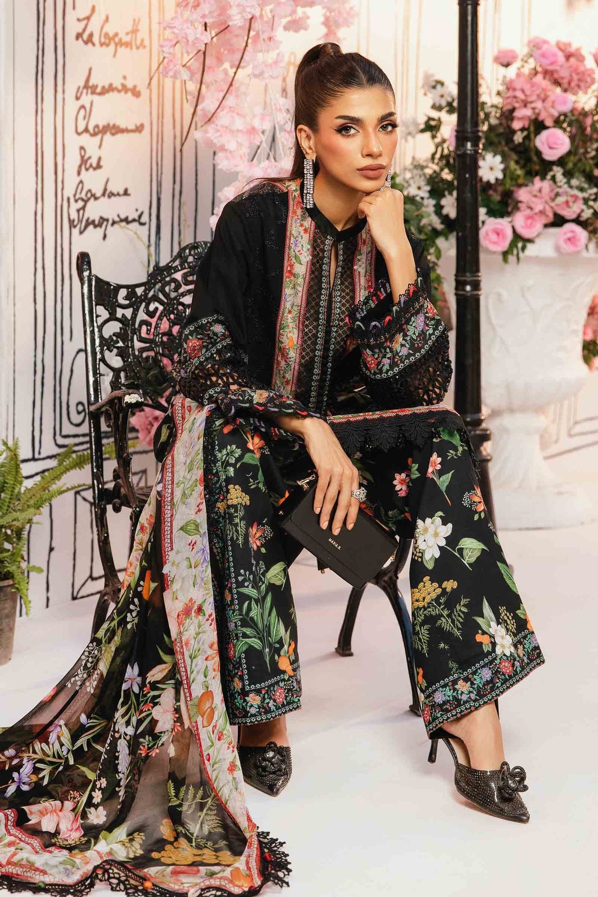 Maria B | M Prints Summer 25 | MPT-2610-B -  Maria B Ladies Clothes - Original Designer Dress - House of Maryam
