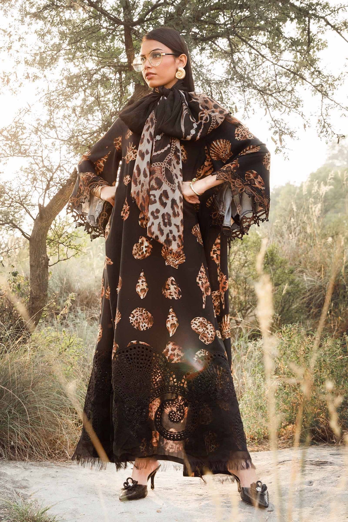 Maria B | M Prints Winter 24 | MPT-2410-B -  Maria B Ladies Clothes - Original Designer Dress - House of Maryam