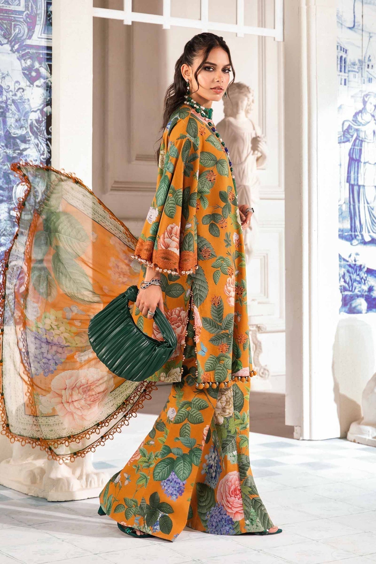 Maria.B | M Print Eid Edit | MPT-2210-B -  Maria B Luxury - Original Designer Dress - House of Maryam