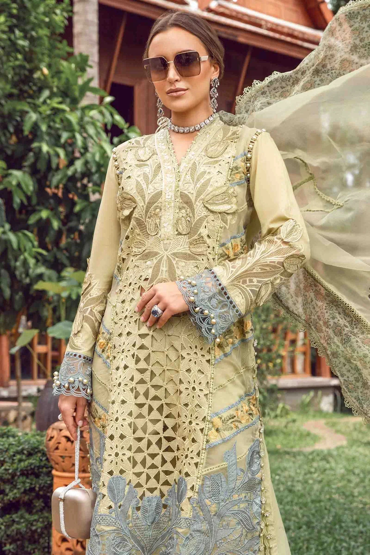Maria B | Eid Lawn Collection | 10 -  Maria B Luxury - Original Designer Dress - House of Maryam