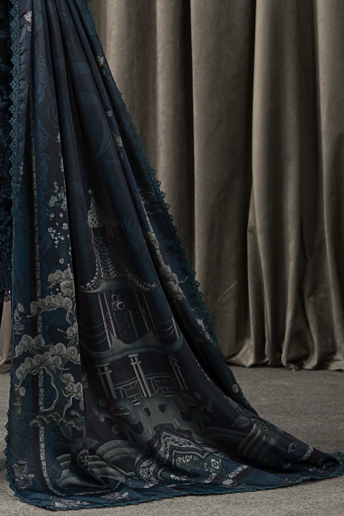 Maria B | Winter Luxe Pret 25 | WLS-1310-Teal, image 8