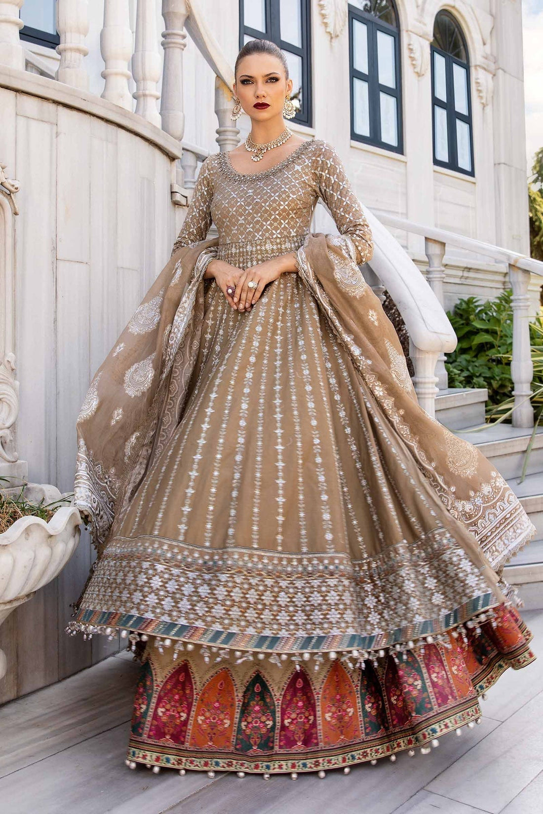 Maria B | Sateen Formals 24 | CST-810 -  Maria B Formal -  House of Maryam