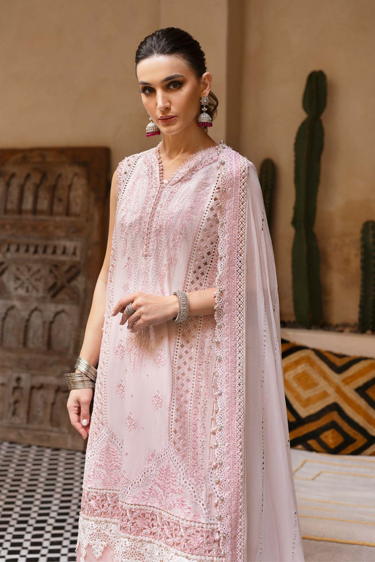 Maria B | Luxury Lawn 25 | D-2511-A -  Maria B Ladies Clothes - Original Designer Dress - House of Maryam