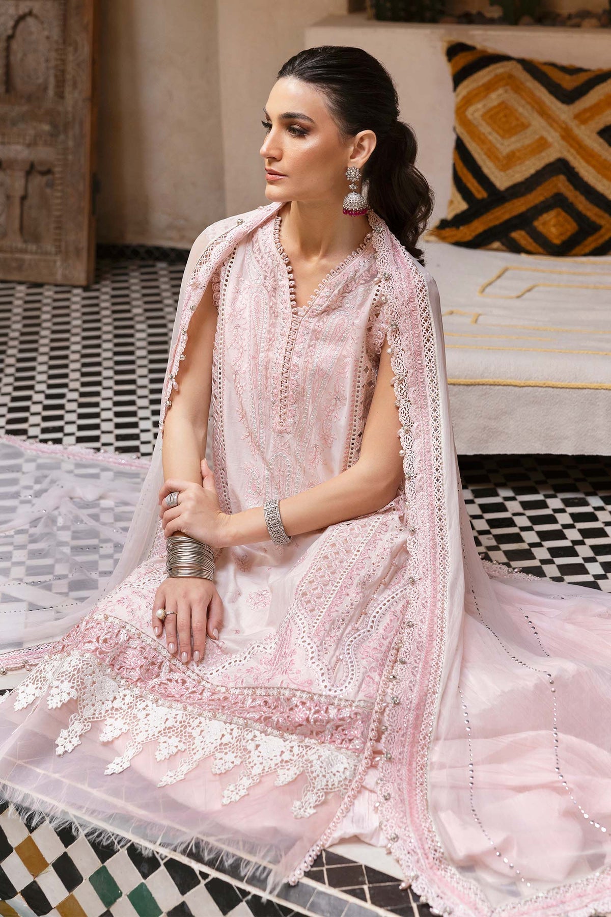 Maria B | Luxury Lawn 25 | D-2511-A -  Maria B Ladies Clothes - Original Designer Dress - House of Maryam