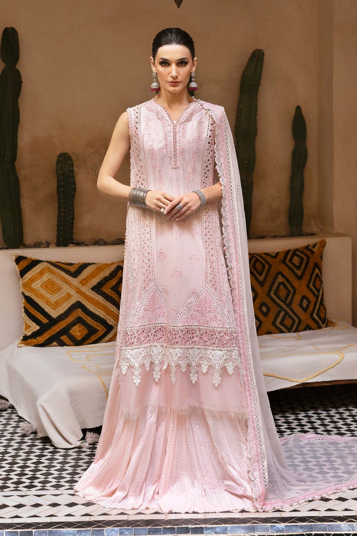 Maria B | Luxury Lawn 25 | D-2511-A -  Maria B Ladies Clothes - Original Designer Dress - House of Maryam