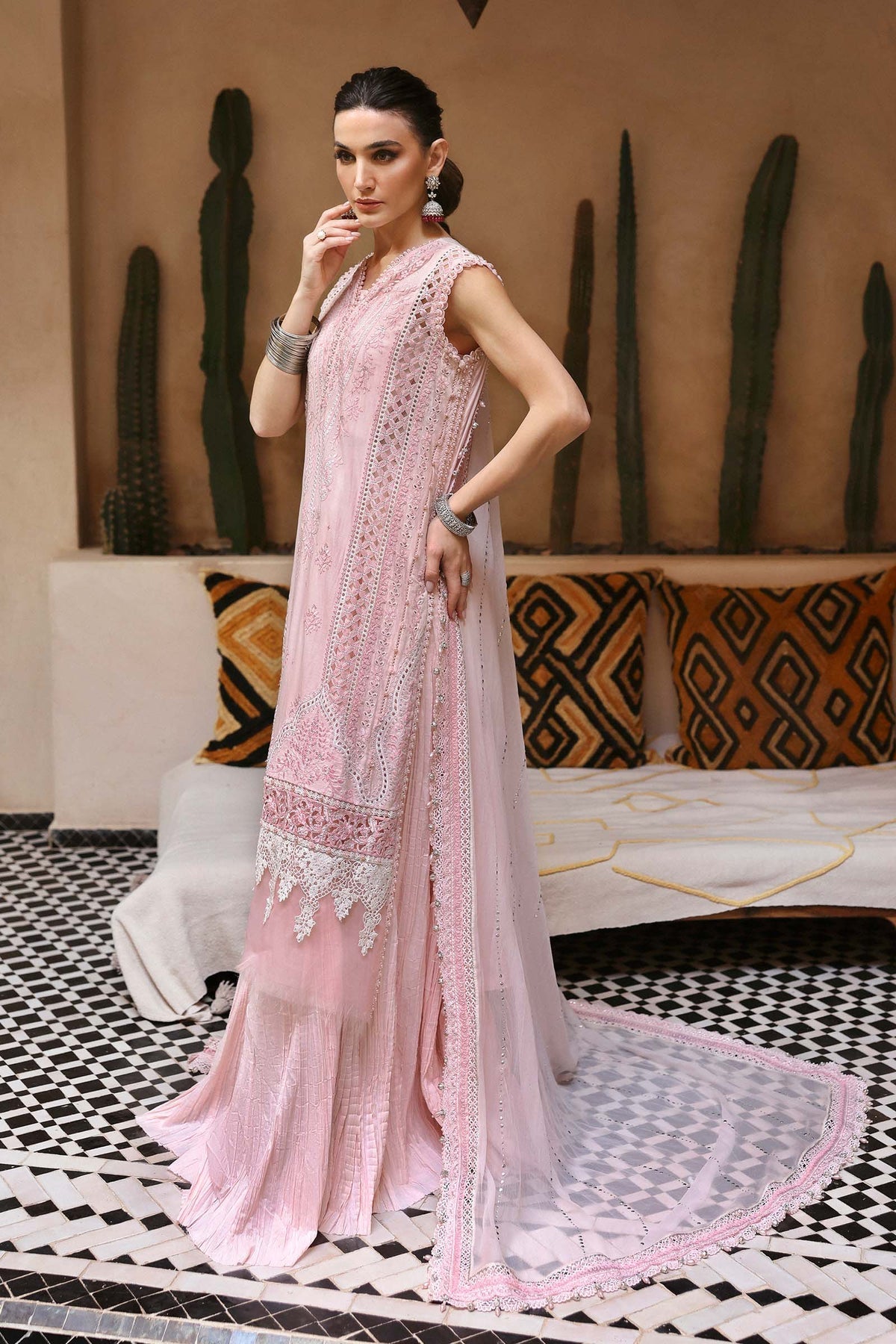 Maria B | Luxury Lawn 25 | D-2511-A -  Maria B Ladies Clothes - Original Designer Dress - House of Maryam