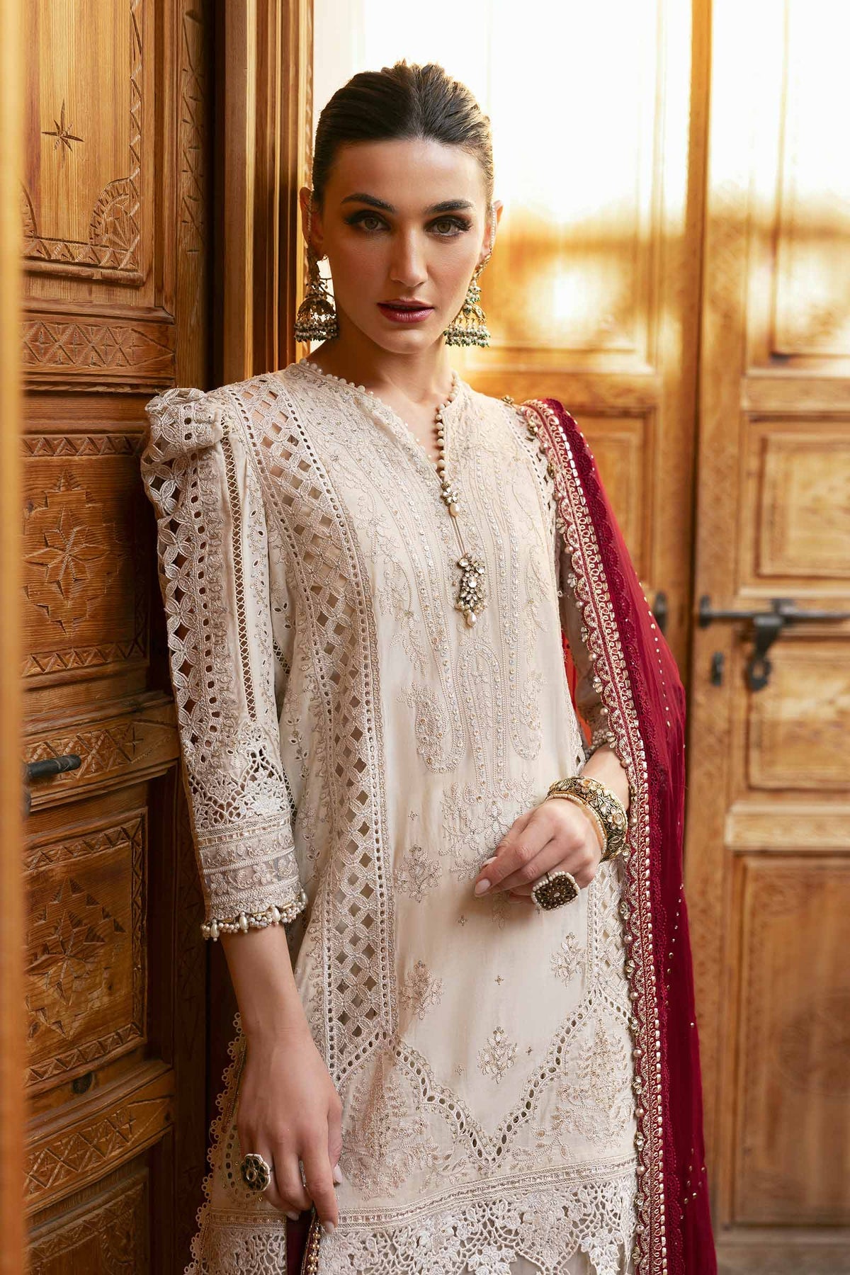 Maria B | Luxury Lawn 25 | D-2511-B -  Maria B Ladies Clothes - Original Designer Dress - House of Maryam