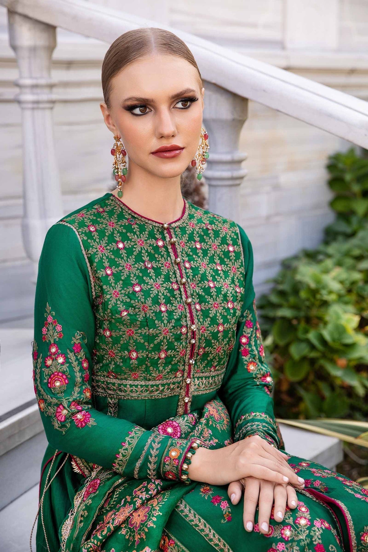 Maria B | Sateen Formals 24 | CST-811 -  Maria B Formal - Original Designer Dress - House of Maryam