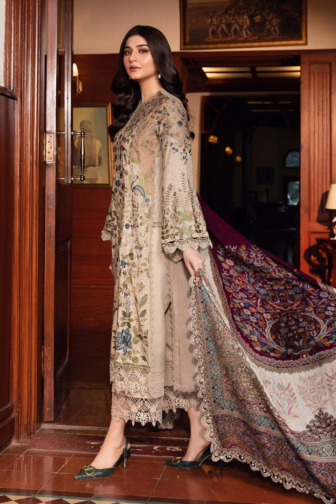 Maria B | Winter Luxe 24 | DL-1211 -  Maria B Ladies Clothes -  House of Maryam