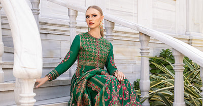Maria B | Sateen Formals 24 | CST-811 -  Maria B Formal - Original Designer Dress - House of Maryam