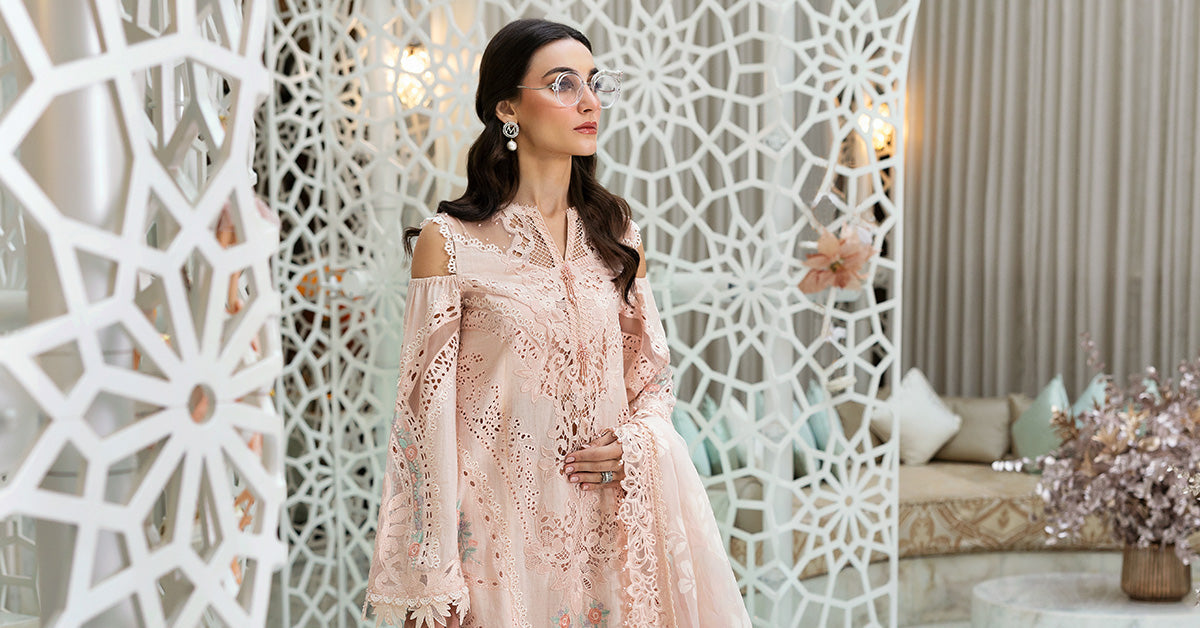 Maria B | Luxury Lawn 25 | D-2513-A -  Maria B Ladies Clothes - Original Designer Dress - House of Maryam