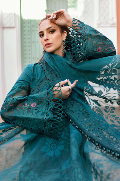 Maria B | Luxury Lawn 25 | D-2513-B -  Maria B Ladies Clothes - Original Designer Dress - House of Maryam