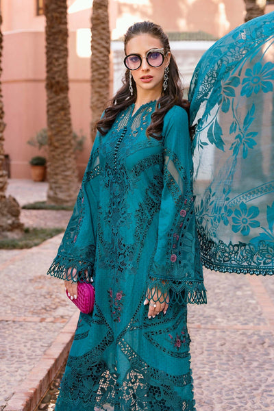 Maria B | Luxury Lawn 25 | D-2513-B -  Maria B Ladies Clothes - Original Designer Dress - House of Maryam