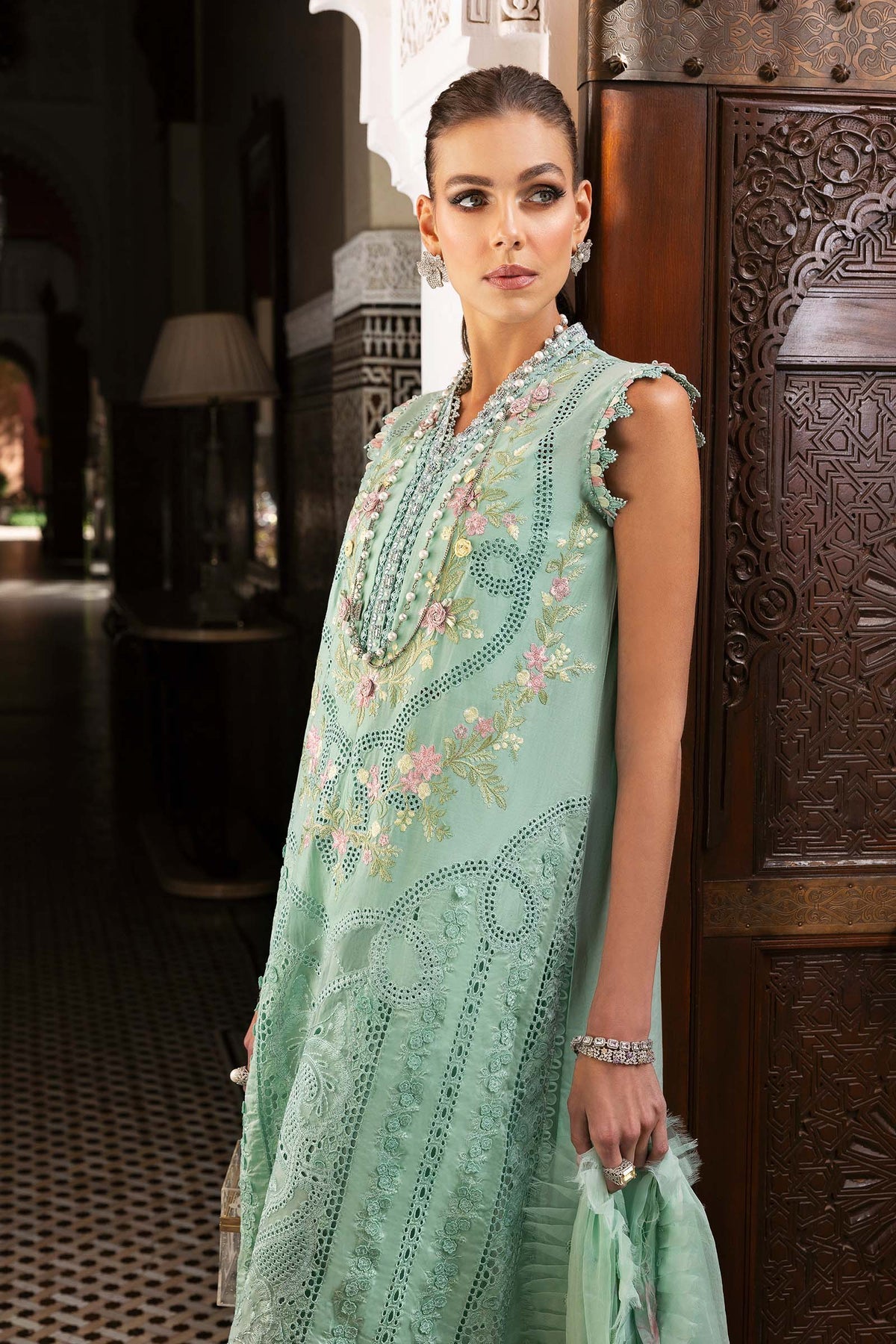 Maria B | Luxury Lawn 25 | D-2514-A -  Maria B Ladies Clothes - Original Designer Dress - House of Maryam
