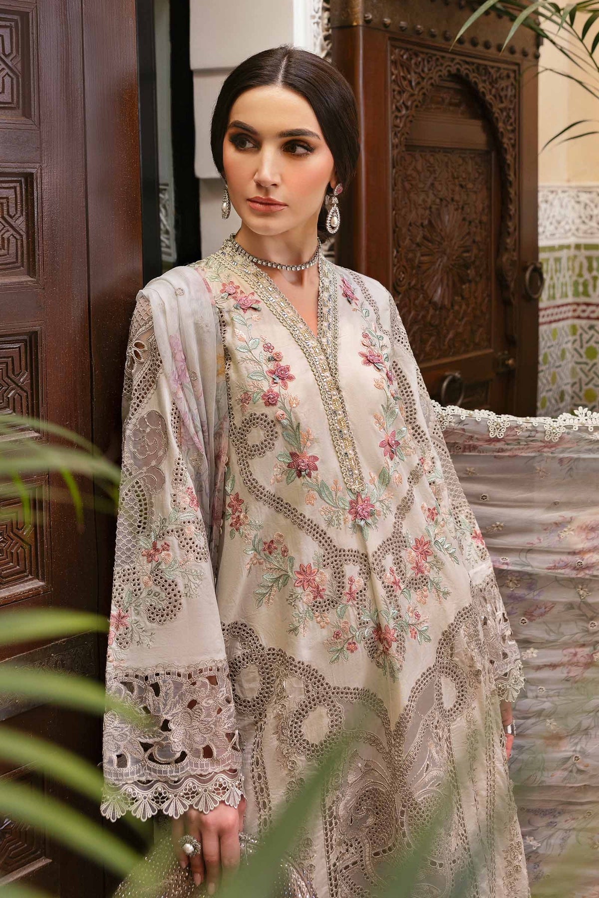 Maria B | Luxury Lawn 25 | D-2514-B -  Maria B Ladies Clothes - Original Designer Dress - House of Maryam