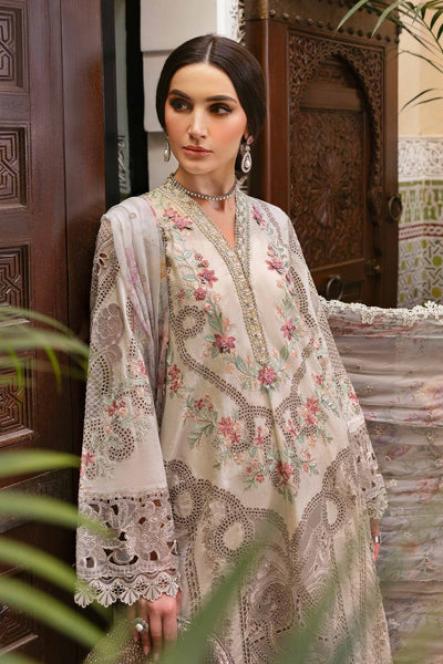 Maria B | Luxury Lawn 25 | D-2514-B -  Maria B Ladies Clothes - Original Designer Dress - House of Maryam