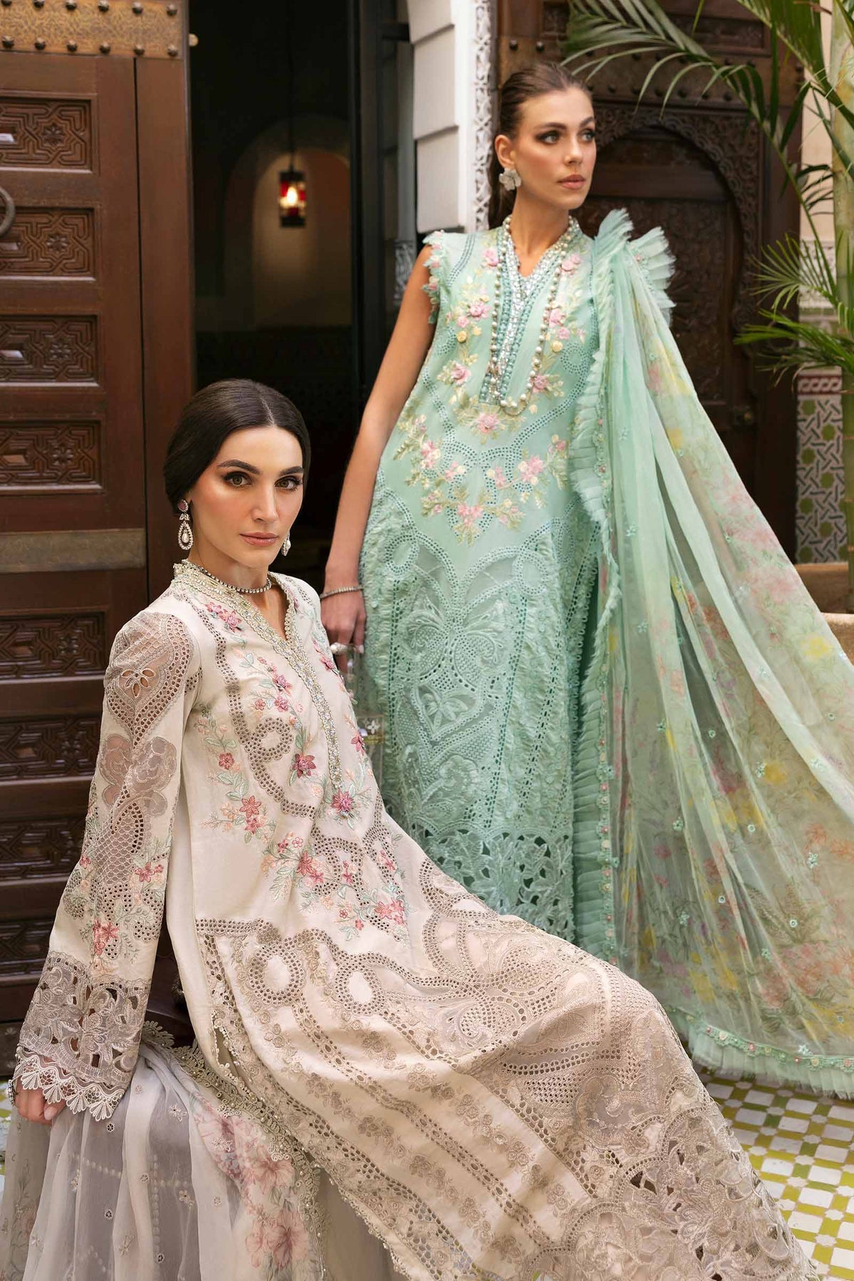 Maria B | Luxury Lawn 25 | D-2514-B -  Maria B Ladies Clothes - Original Designer Dress - House of Maryam