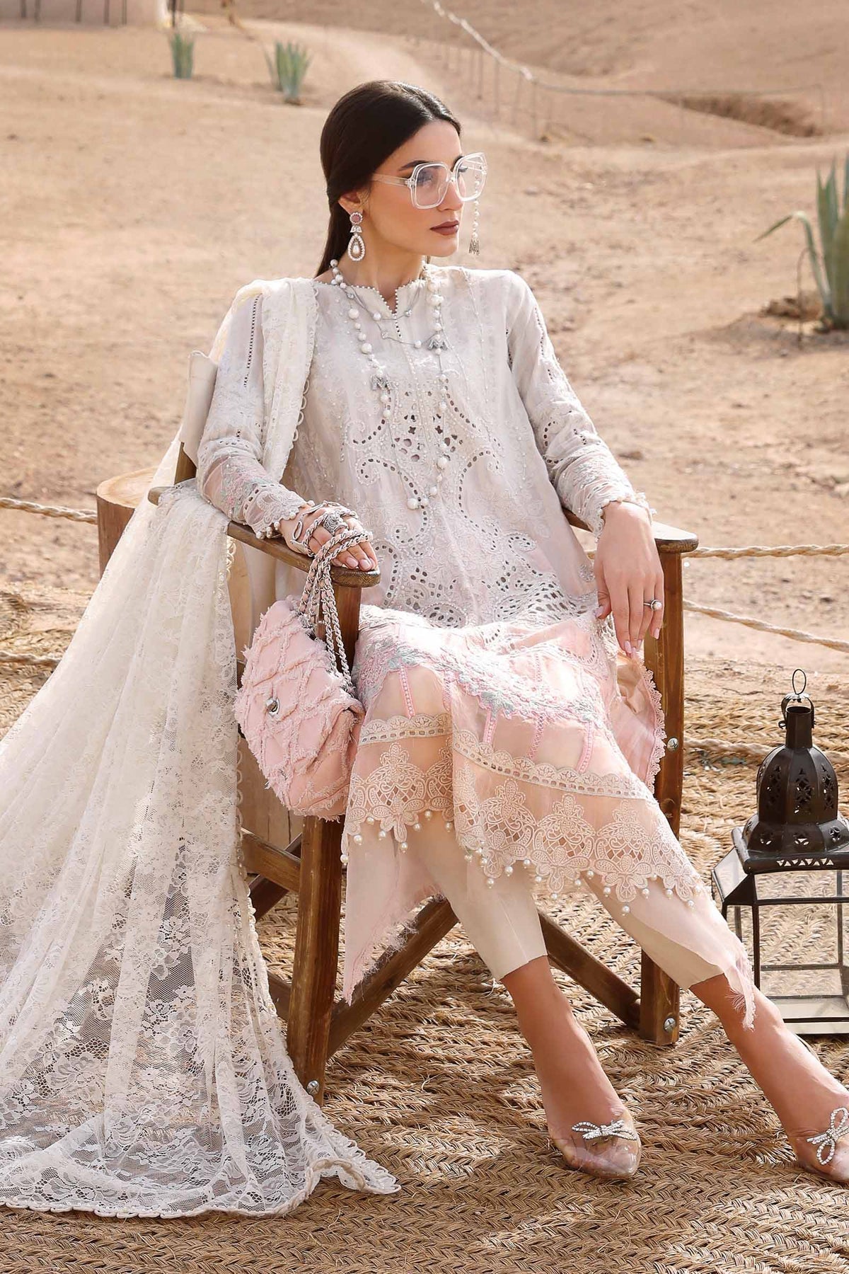Maria B | Luxury Lawn 25 | D-2515-A -  Maria B Ladies Clothes - Original Designer Dress - House of Maryam