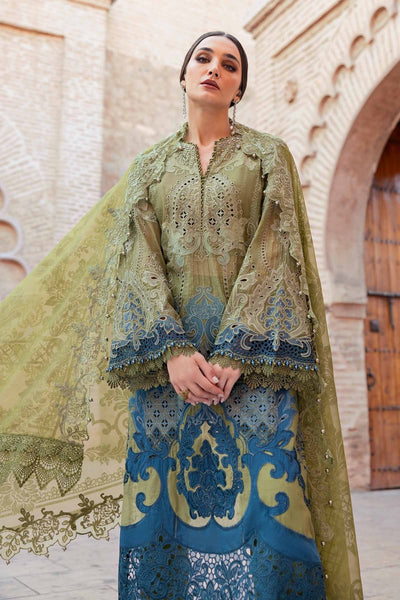 Maria B | Luxury Lawn 25 | D-2501-A -  Maria B Ladies Clothes - Original Designer Dress - House of Maryam