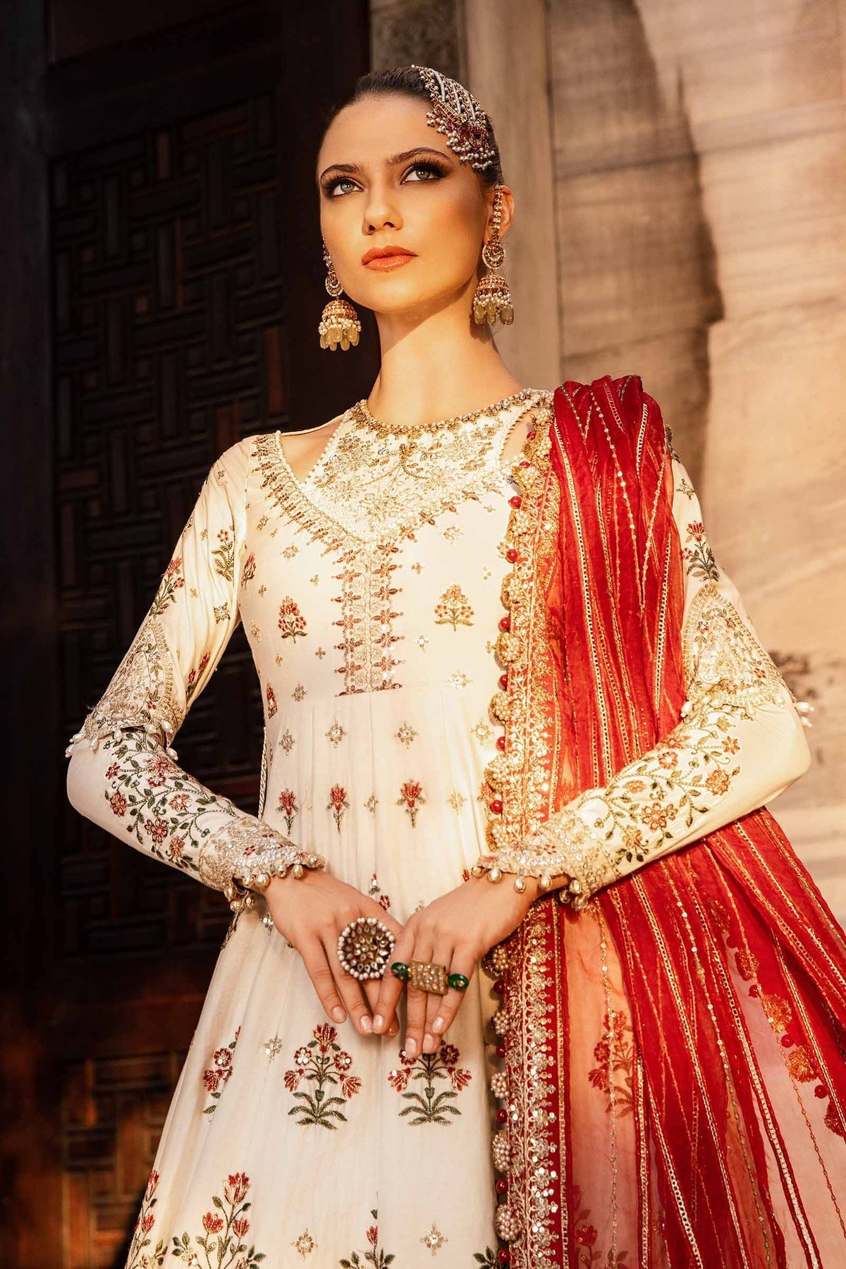 Maria B | Sateen Formals 24 | CST-801 -  Maria B Formal - Original Designer Dress - House of Maryam