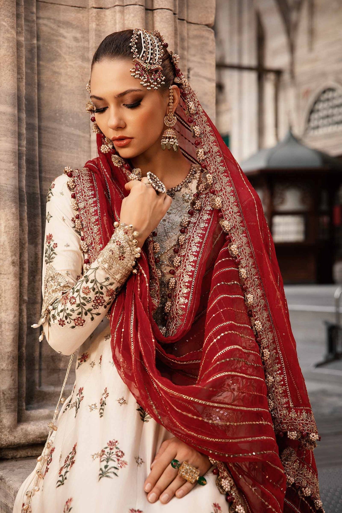 Maria B | Sateen Formals 24 | CST-801 -  Maria B Formal - Original Designer Dress - House of Maryam
