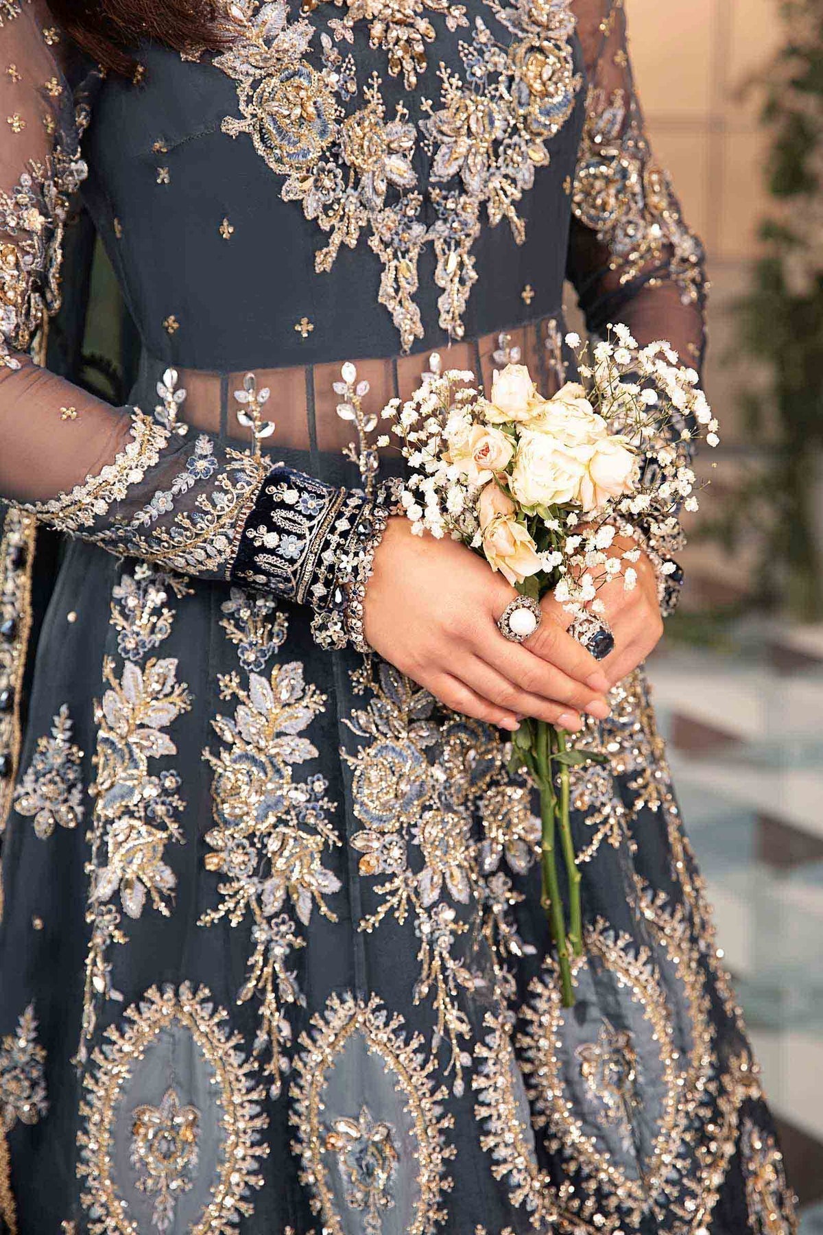 Maria B | Mbroidered Formals 24| Organza Suit | BD-2901 -  Maria B Ladies Clothes - Original Designer Dress - House of Maryam