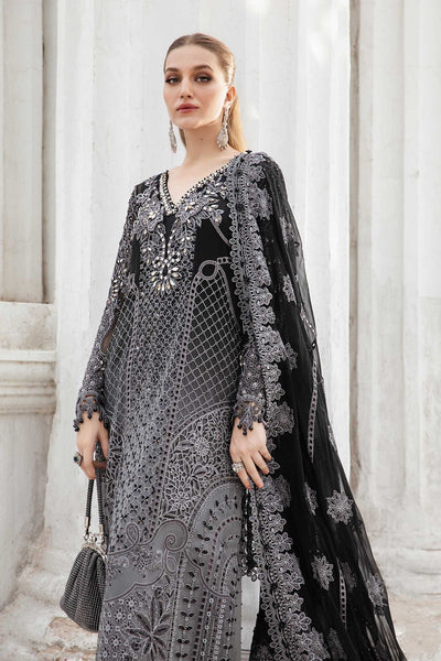 Maria B | Chiffon Formals 24 | Chiffon Suit | MPC-24-101 -  Maria B Formal - Original Designer Dress - House of Maryam