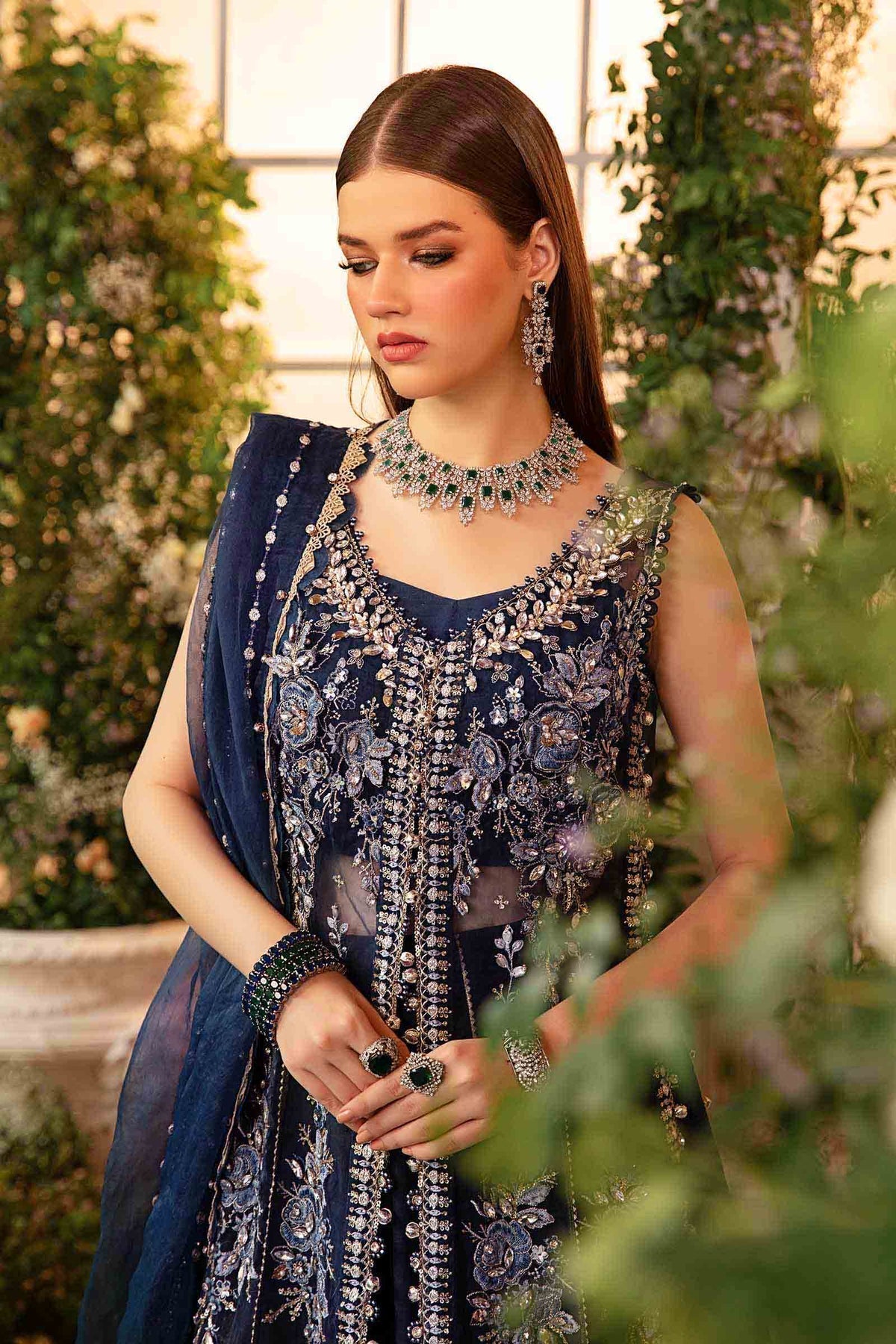 Maria B | Mbroidered Formals 24| Organza Suit | BD-2901 -  Maria B Ladies Clothes - Original Designer Dress - House of Maryam
