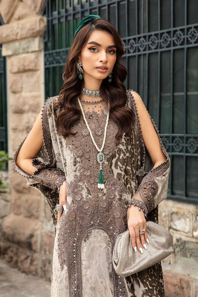 Maria B | Winter Luxe 24 | Velvet DL-1201 -  Maria B Ladies Clothes - Original Designer Dress - House of Maryam