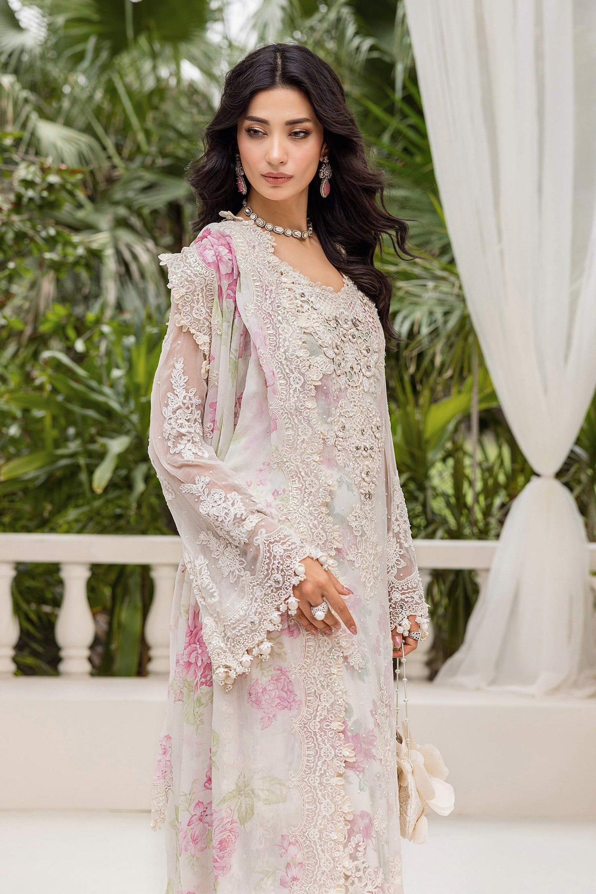 Maria B | Chiffon 25 | MPC-25-101 -  Maria B Ladies Clothes - Original Designer Dress - House of Maryam